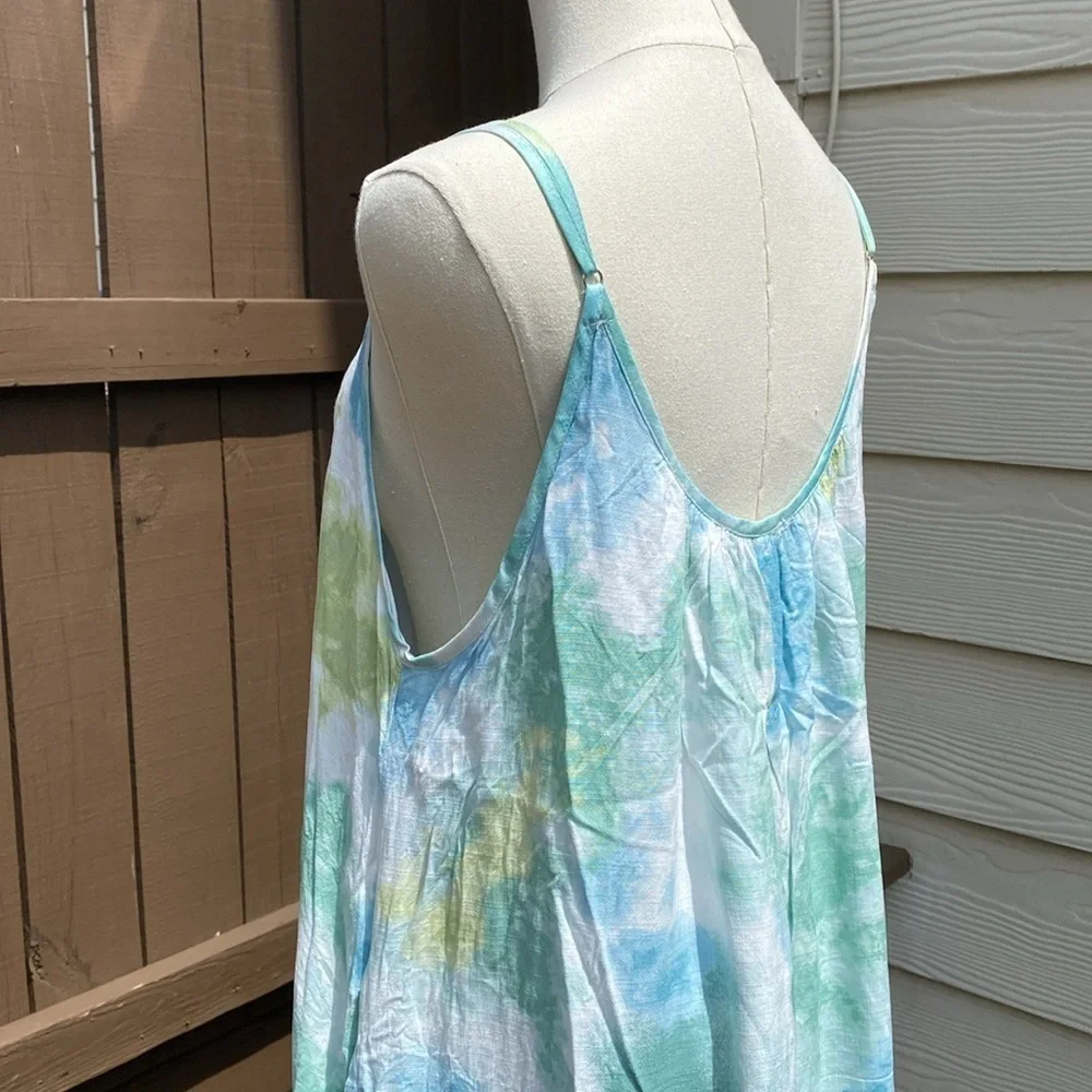 Millibon tie dye midi dress with adjustable straps - Picture 9 of 13
